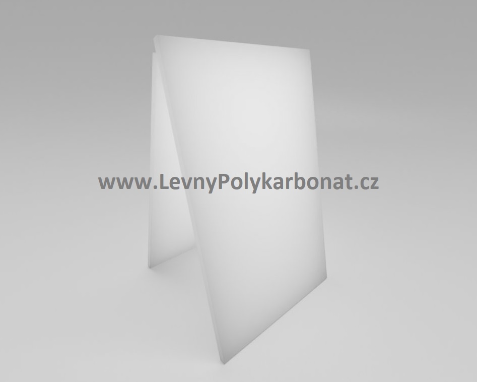 Plné ploché desky polykarbonát PC - 2UV - tl. 6 mm OPÁL MLÉČNÁ 1,05 m x 6 m