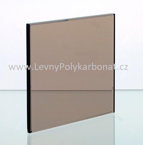 Plné ploché desky polykarbonát PC - 2UV - tl. 6 mm BRONZ KOUŘOVĚ HNĚDÁ 2,1 m x 6 m