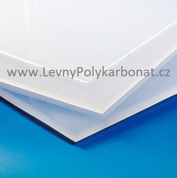 Plné ploché desky polykarbonát PC - 2UV - tl. 6 mm OPÁL MLÉČNÁ 2,1 m x 6 m