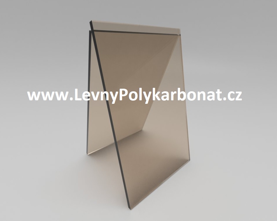 Plný polykarbonát PC - 2UV - tl. 6mm BRONZ KOUŘOVĚ HNĚDÁ 2,1m x 6m (12,6 m2)