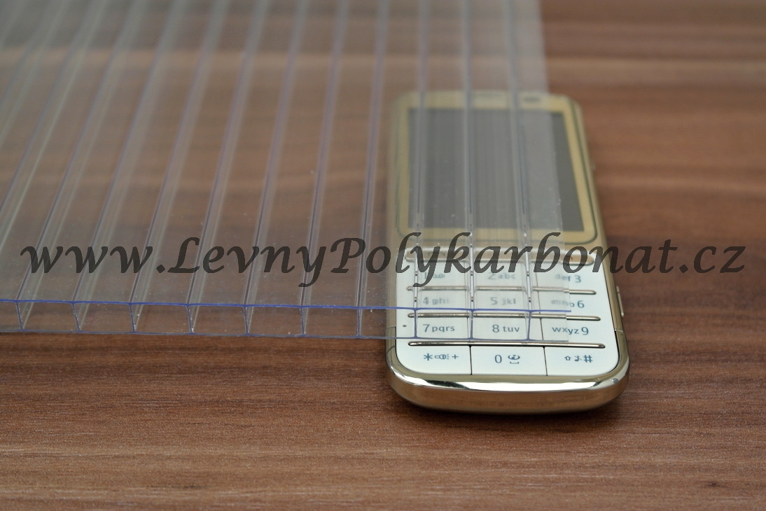 Komůrková deska ČIRÁ 6mm 2UV LEXAN THERMOCLEAR 2RS š.1,05m x dl.3m