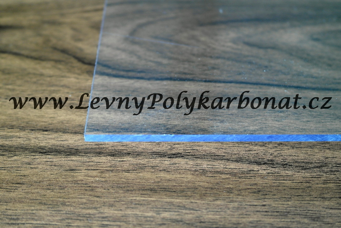 Plná deska ČIRÁ 3mm 2UV polykarbonát PALSUN Mono š.1,017m x dl.1,025m (1,05 m2)