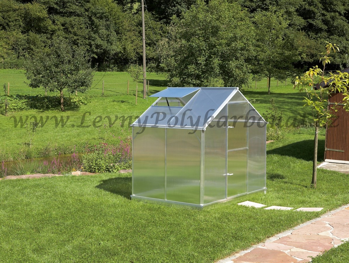 Zahradní skleník z polykarbonátu tl.6 mm GARDENTEC F2 - š.2,27 x dl.1,54 m