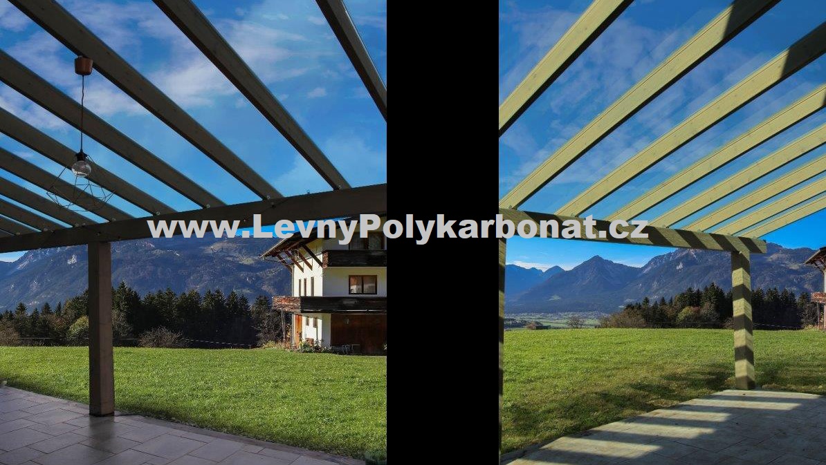 Trapéz ŠEDÁ HLADKÁ 3mm polykarbonát GUTTA GLAZE š.0,688m x dl.6m (4,13m2)