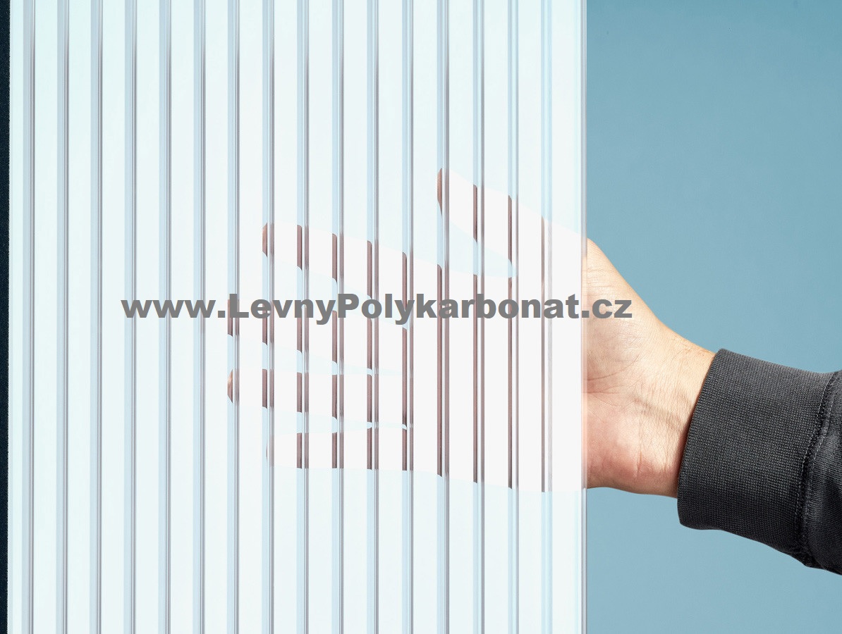 Komůrkové desky GUTTAGLISS ZEBRA PC/5 (2UV) tl.16 mm ČIRÁ + BÍLÁ 0,98m x 5m