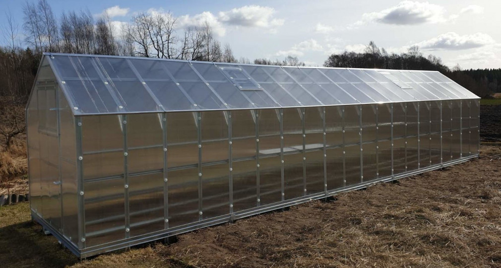 Zahradní skleník z polykarbonátu tl.6 mm GARDENTEC H11 - š.2,35 x dl.11,17 m