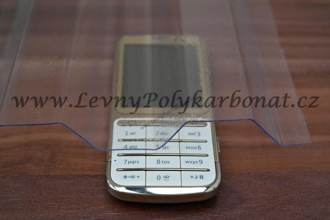 Trapéz ČIRÁ JEMNÁ 0,8mm polykarbonát PALRAM SUNTUF š.1,06m x dl.3,5m