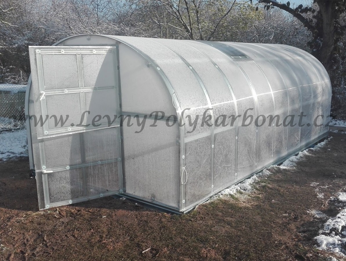 Zahradní skleník z polykarbonátu tl.6 mm COVERNIT CLASSIC PROFI š.3 x dl.4 m
