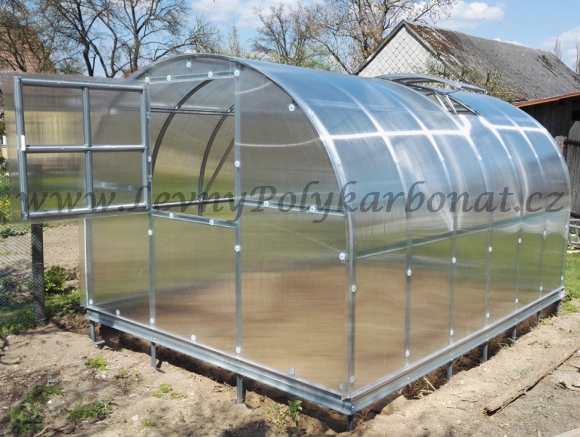 Zahradní skleník z polykarbonátu tl.6 mm COVERNIT CLASSIC PROFI š.3 x dl.4 m