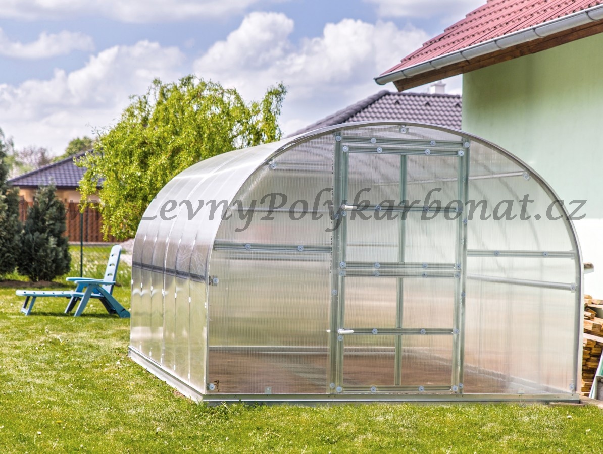 Zahradní skleník z polykarbonátu tl.6 mm COVERNIT CLASSIC PROFI š.3 x dl.8 m