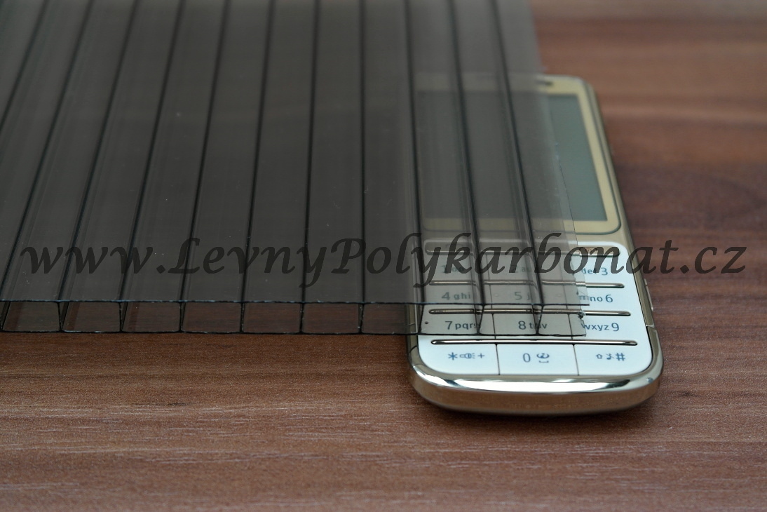 Dutinková deska BRONZ 10mm 2UV LEXAN THERMOCLEAR 2RS š.1,05m x dl.1m (1,05m2)