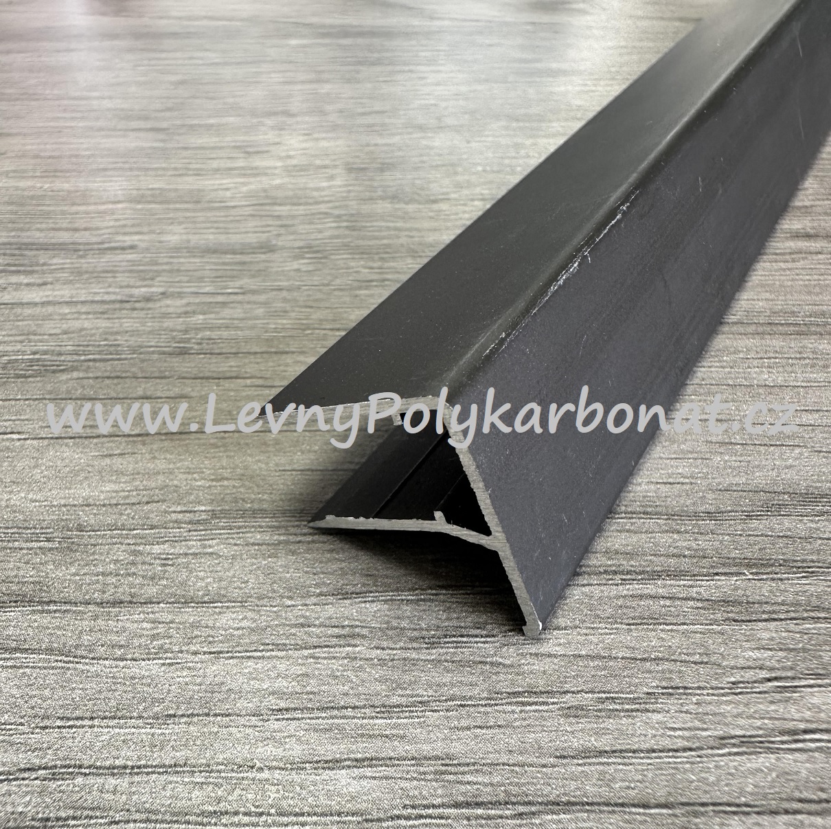 AL-U UKONČOVACÍ hliníkový profil prodl. hrana - tl.10mm - ELOX BRONZ dl.3200mm