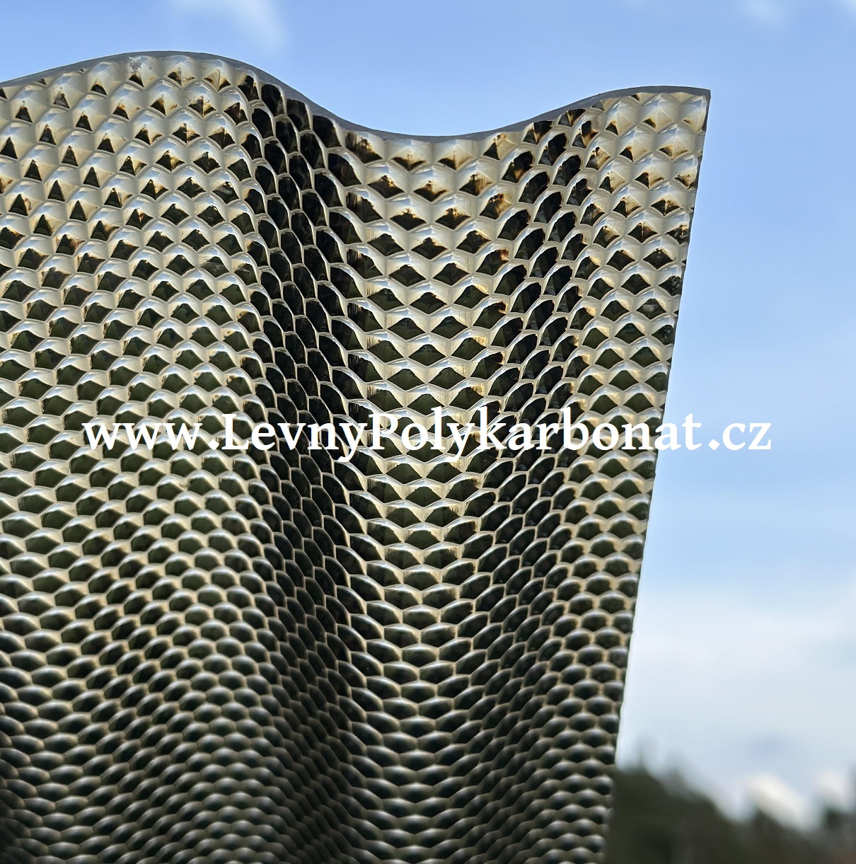 Vlna BRONZ DIAMANT 2,8mm polykarbonát WBH STRONG š.1,045m x dl.6m (6,3m2)