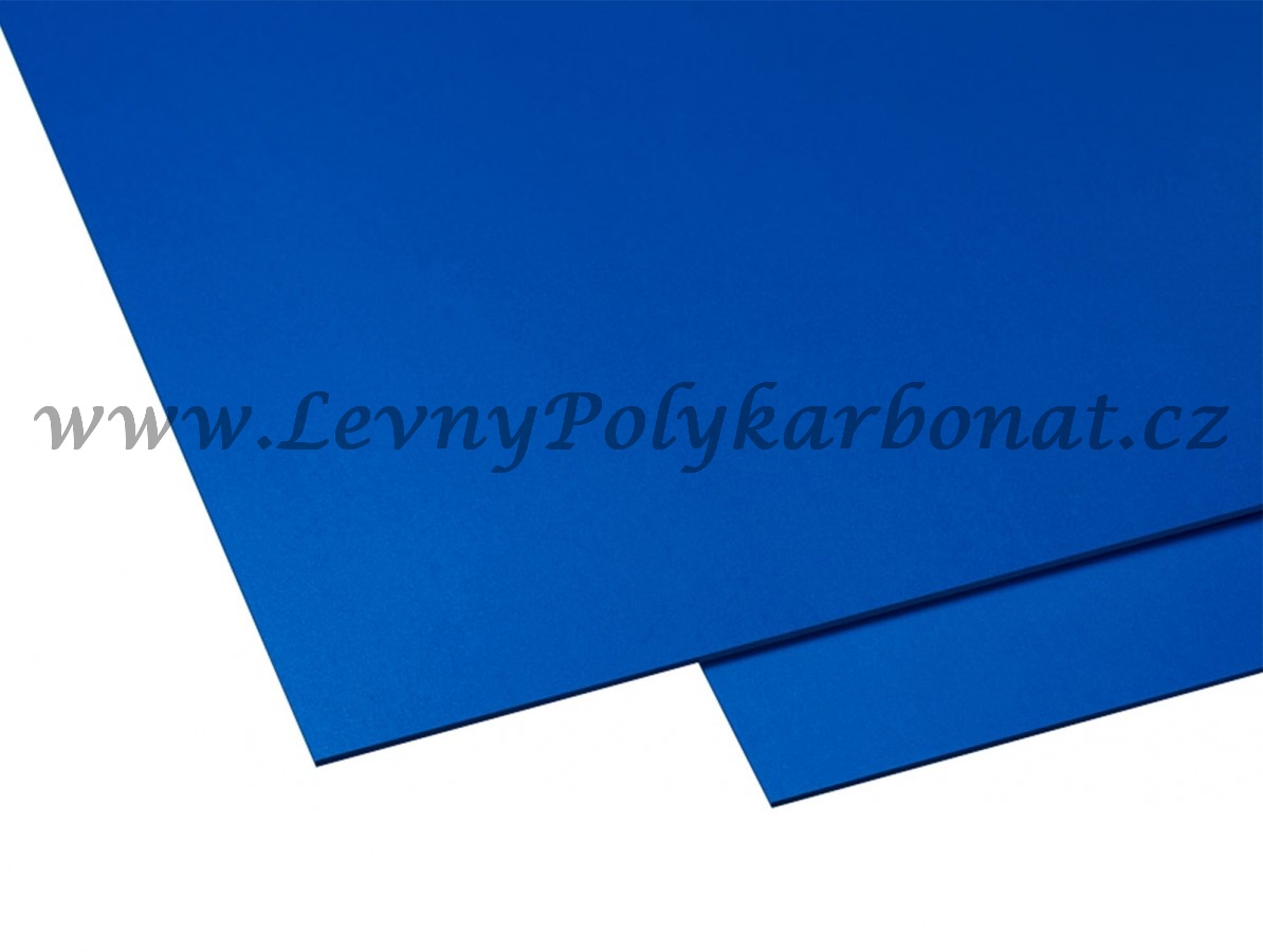 HOBBYCOLOR Polyvinylchloridová PVC deska - tl. 3 mm MODRÁ š.50 cm x dl.25 cm