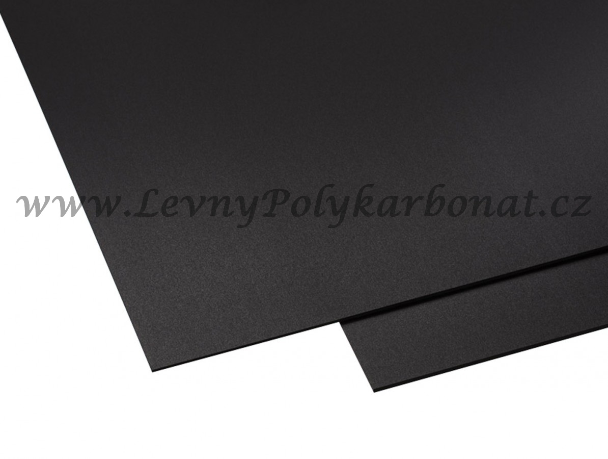 HOBBYCOLOR Polyvinylchloridová PVC deska - tl. 3 mm ČERNÁ š.50 cm x dl.25 cm