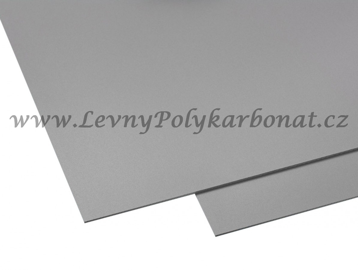 HOBBYCOLOR Polyvinylchloridová PVC deska - tl. 3 mm ŠEDÁ š.50 cm x dl.25 cm