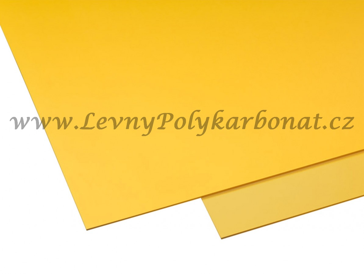 HOBBYCOLOR Polyvinylchloridová PVC deska - tl. 3 mm ŽLUTÁ š.50 cm x dl.100 cm