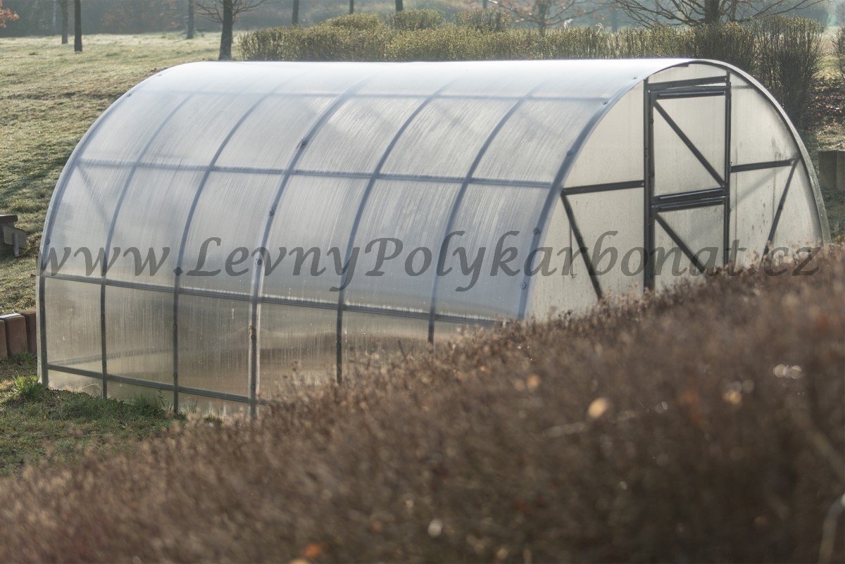 Zahradní skleník z polykarbonátu tl.4 mm ECONOM š.3 x dl.4 m