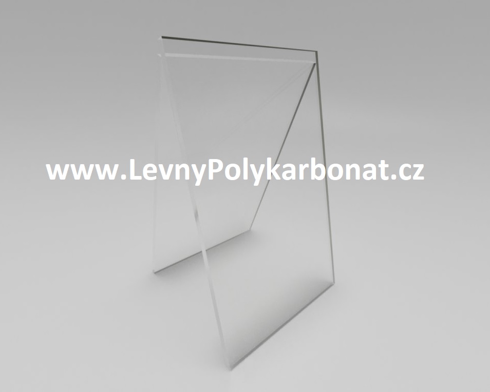 Plné ploché desky polykarbonát PC - 2UV - tl. 2 mm ČIRÁ 2,05 m x 2,034 m 