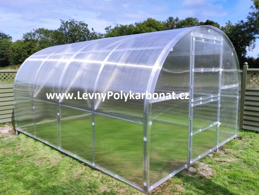 Zahradní skleník z polykarbonátu tl.4 mm COVERNIT BALTIK š.3 x dl.2 m