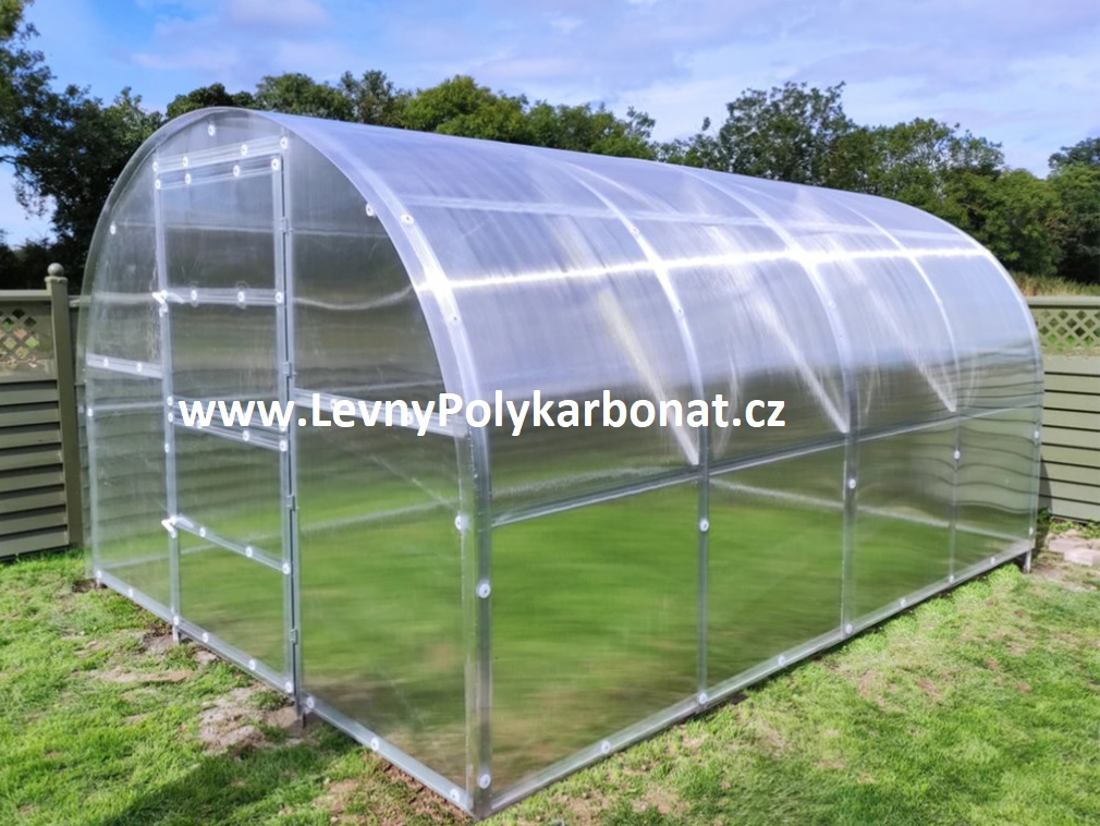 Zahradní skleník z polykarbonátu tl.6 mm COVERNIT BALTIK PROFI š.3 x dl.2 m