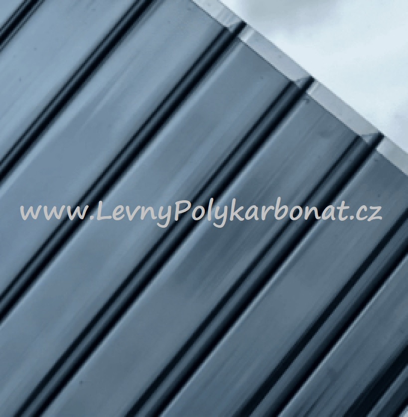 Dutinkový polykarbonát SUNLITE - PC/2 (1UV) tl. 10mm ANTRACIT - ŠEDÁ 2,1m x 7m (14,7m2)
