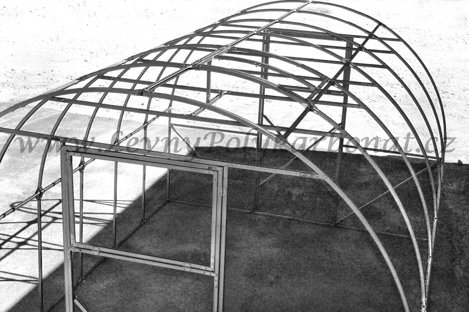 ZÁKLADNA - Zahradní skleník AGRUS - konstrukce bez desek = 2 x 3 m