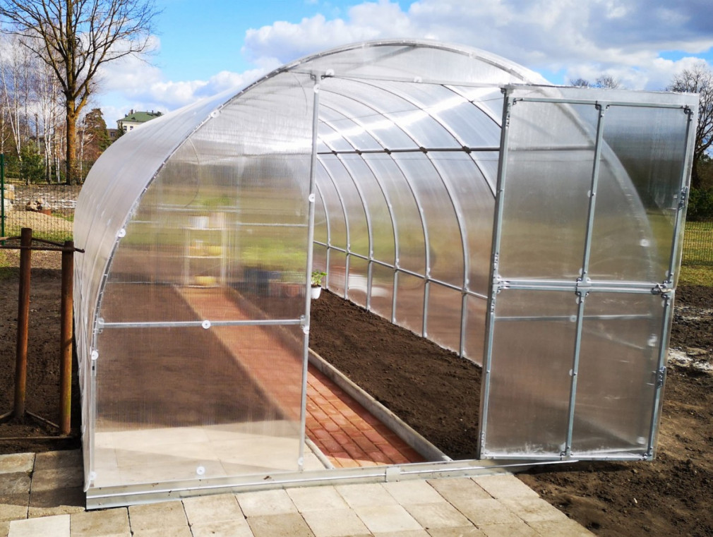 Zahradní skleník z polykarbonátu tl.6 mm GARDENTEC CLASSIC T PROFI š.3 x dl.2 m