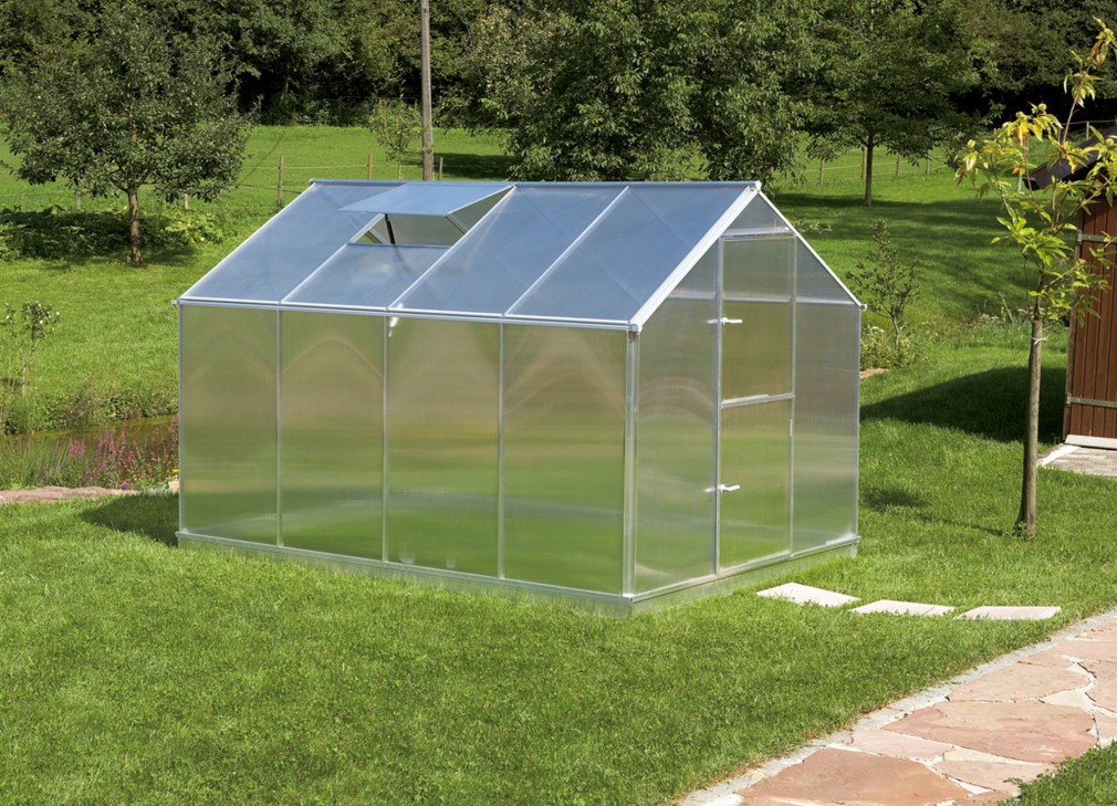 Zahradní skleník z polykarbonátu tl.6 mm GARDENTEC F4 - š.2,27 x dl.3 m