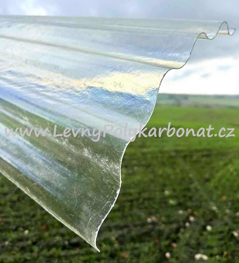Role vlna sklolaminát GUTTAGLISS PES TL.0,7 mm - VL76/18 PŘÍRODNÍ - v. 2,0m (ŘEZY NA MÍRU Z NÁVINU)